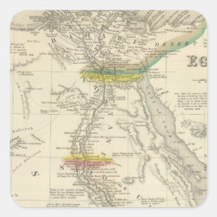 Ägypten 7 quadratischer aufkleber