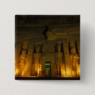 Ägypten, Abu Simbel, beleuchtete Fassade von Klein Button