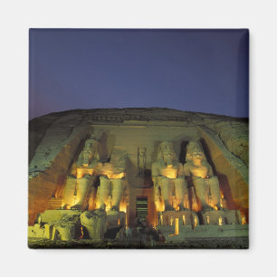 Ägypten, Abu Simbel, Kolossale Figuren von Ramses Magnet