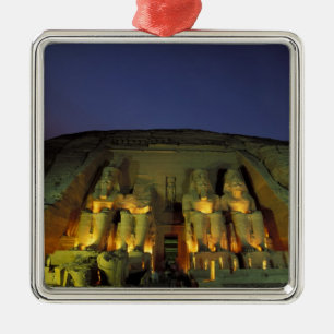Ägypten, Abu Simbel, Kolossale Figuren von Ramses Silbernes Ornament