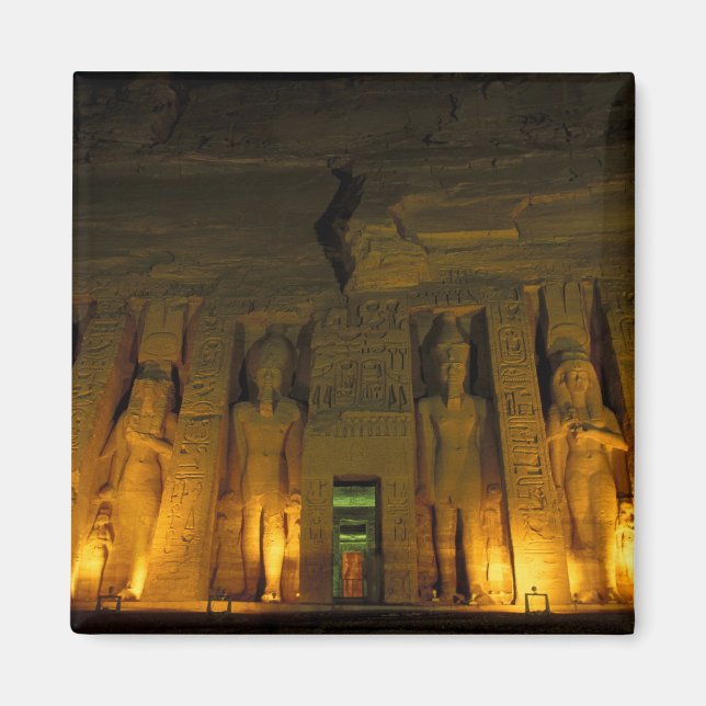Ägypten, Abu Simbel, Lichtfassade des Kleinen Magnet (Vorne)