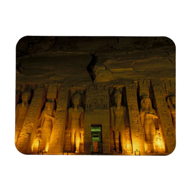 Ägypten, Abu Simbel, Lichtfassade des Kleinen Magnet (Horizontal)