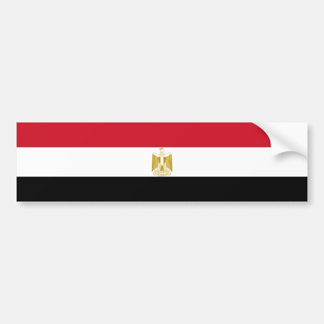 Ägypten/ägyptische Flagge Autoaufkleber (Vorne)