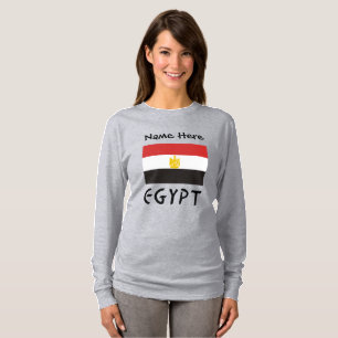 Ägypten Ägyptische Flagge Personalisierter Name  T-Shirt