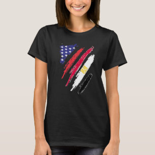 Ägypten Amerikanische Flagge USA Patriot Heritage T-Shirt