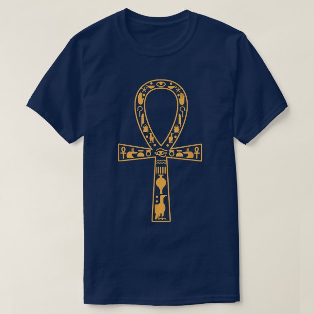 Ägypten Ankh Eye Horus Pharaoh Kairo Sphinx Ägypte T-Shirt (Design vorne)