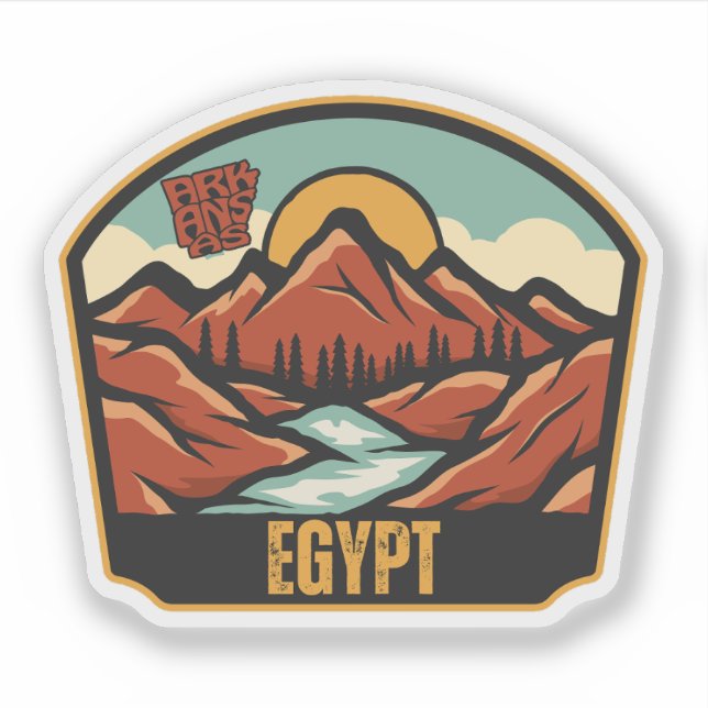 Ägypten, Arkansen Aufkleber (Vorderseite)