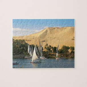 Ägypten, Assuan, Nil, Felucca-Segelschiffe, 2 Puzzle