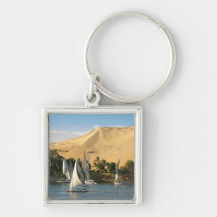 Ägypten, Assuan, Nile River, Felucca Segelboote, 2 Schlüsselanhänger