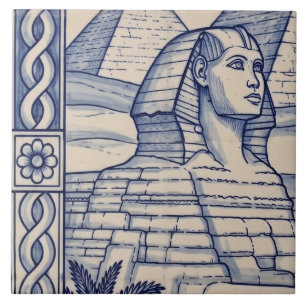Ägypten Azulejo-Wandfliese 3 von 6 Mitte links Fliese