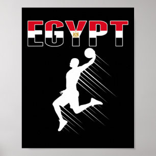 Ägypten Basketball Fans Jersey - Ägyptischer Flagg Poster