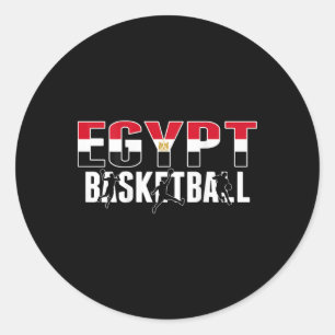 Ägypten Bysketbyll Fans Jersey Proud Ägyptischer S Runder Aufkleber