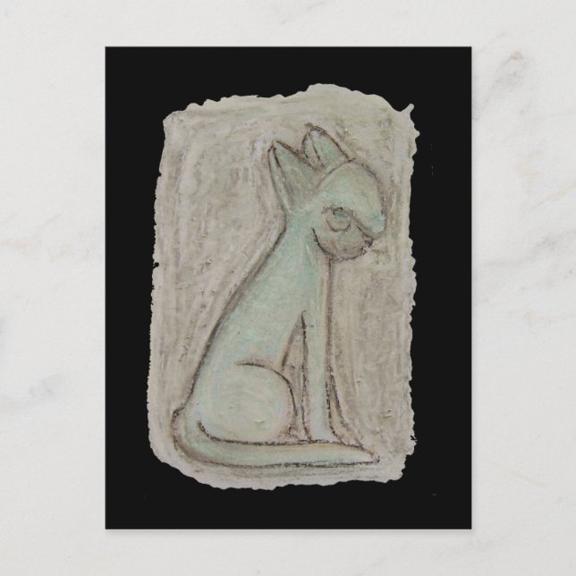 Ägypten Cat Postkarte (Vorderseite)
