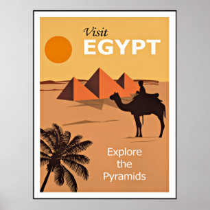 Ägypten, die Pyramiden erkunden, Poster