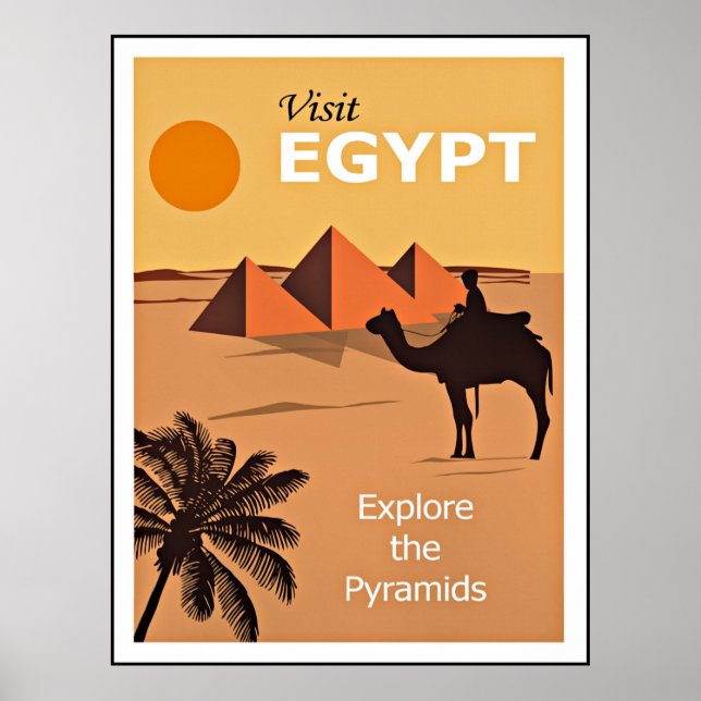 Ägypten, die Pyramiden erkunden, Poster (Vorne)
