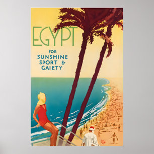 Ägypten Druck Ägyptische Kunst Reiseposter Reisend Poster