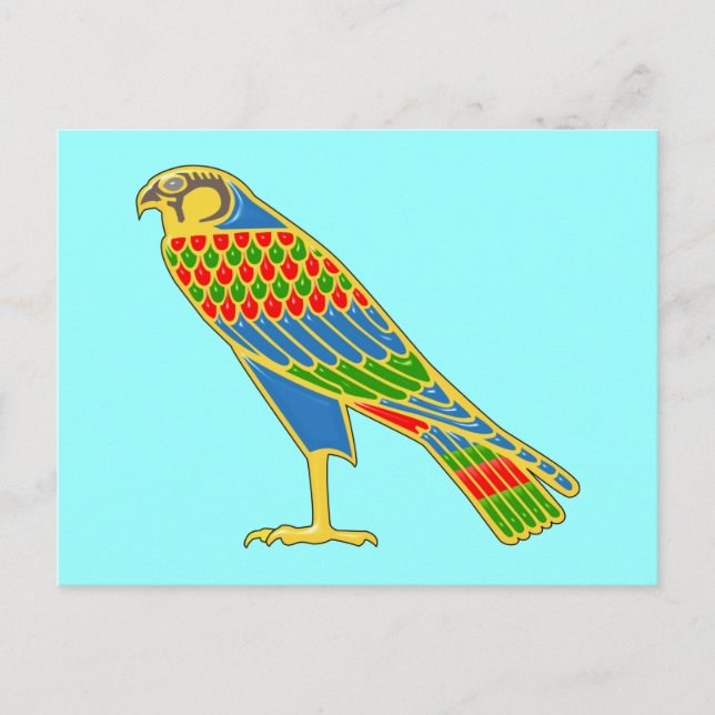 Ägypten Falke Eigypt falcon Postkarte (Vorderseite)