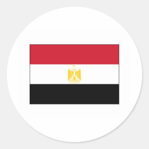 Ägypten FLAG International Runder Aufkleber