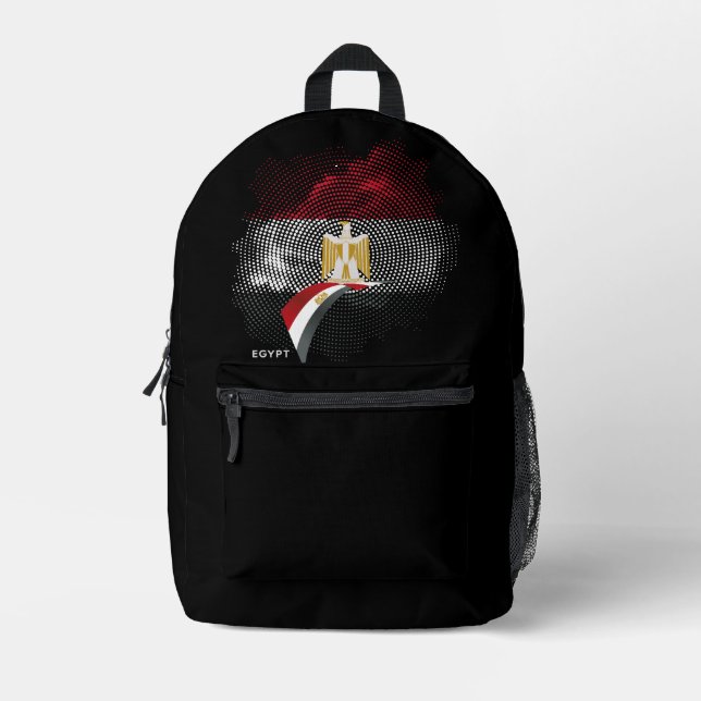 Ägypten-Flagge Bedruckter Rucksack (Vorderseite)