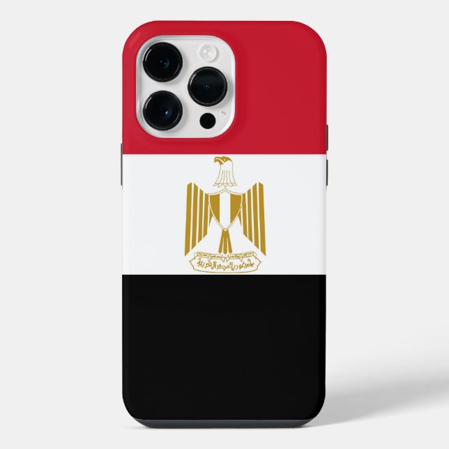 Ägypten-Flagge iPhone Hülle (Rückseite)