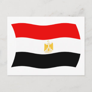Ägypten Flagge Postkarte