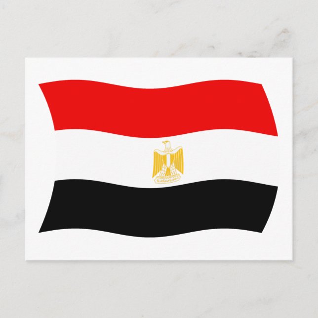 Ägypten Flagge Postkarte (Vorderseite)