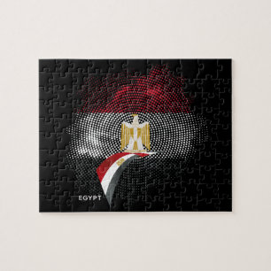 Ägypten-Flagge Puzzle