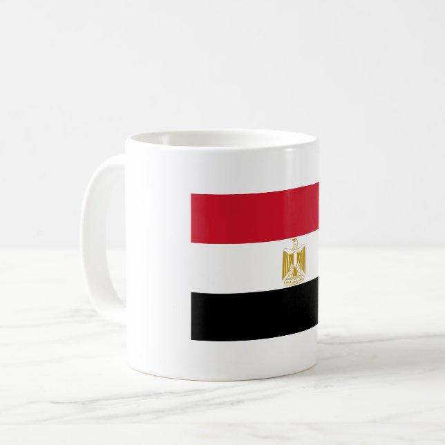 Ägypten-Flagge Tasse (Vorderseite Links)