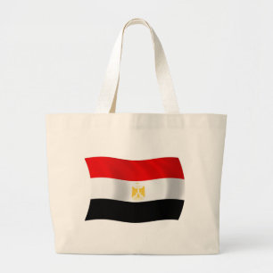 Ägypten-Flagge-Tragetasche Jumbo Stoffbeutel