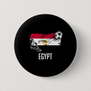 Ägypten-Flagge-Trikot Ägyptische Fußballmannschaft Button