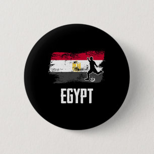 Ägypten-Flagge-Trikot Ägyptisches Fußballteam Ägyp Button