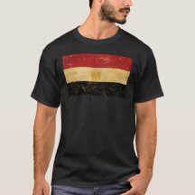 Ägypten-Flagge Vintage-Grunge-Herren Schwarz