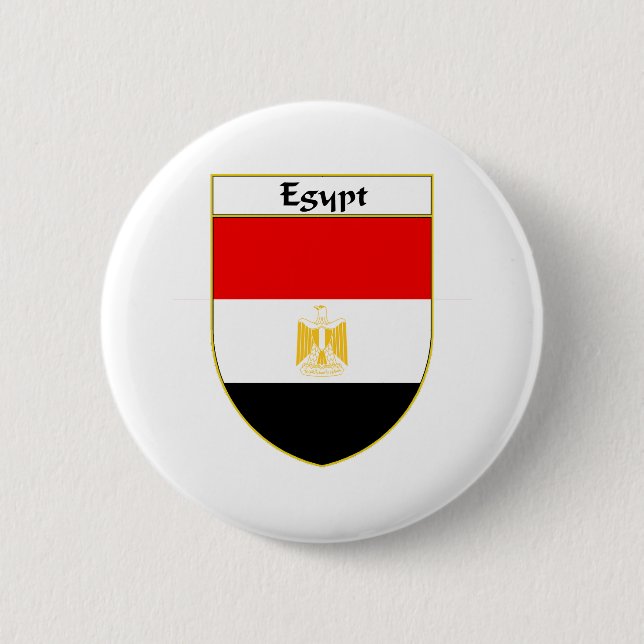 Ägypten-Flaggen-Schild Button (Vorderseite)