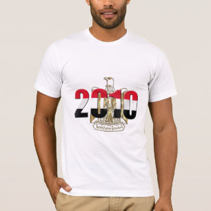 Ägypten-Flaggenadlerlogo-Emblemgrafik 2010 T-Shirt