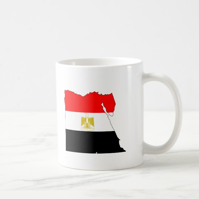 Ägypten-Flaggenkarte Kaffeetasse (Rechts)