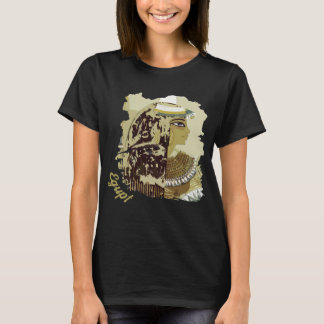 Ägypten Frau Porträt Sphinx Gold Reise T-Shirt