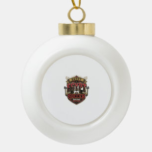 Ägypten Fußball 2026 Fußball Fett Land Typografie Keramik Kugel-Ornament