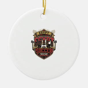 Ägypten Fußball 2026 Fußball Fett Land Typografie Keramik Ornament