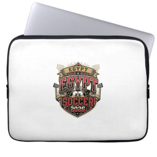 Ägypten Fußball 2026 Fußball Fett Land Typografie  Laptopschutzhülle