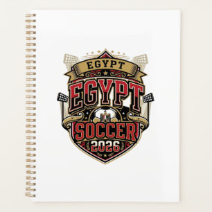 Ägypten Fußball 2026 Fußball Fett Land Typografie  Planer