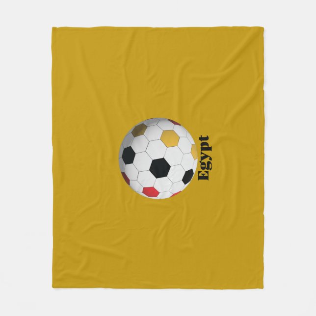 Ägypten Fußball Fleecedecke (Vorderseite)