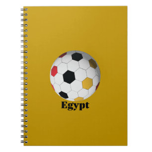 Ägypten Fußball Notizblock