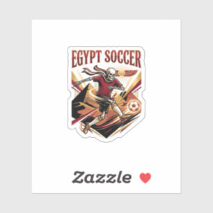Ägypten Fußball Skelett Stürmer Nationen Premium S Aufkleber