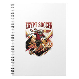 Ägypten Fußball Skelett Stürmer Nationen Premium S Notizblock