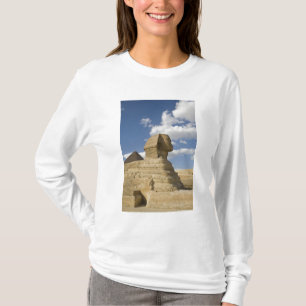 Ägypten, Giza. Die große Sphynx erhebt sich über d T-Shirt