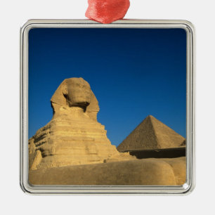 Ägypten, Giza, Die Sphinx, Altes Reich, Unesco Silbernes Ornament