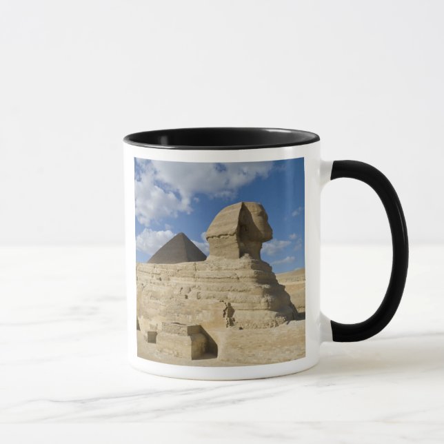 Ägypten, Gizeh. Der große Sphynx steigt über den 2 Tasse (Rechts)