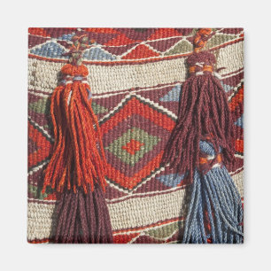 Ägypten, Gizeh. Kameldecke in den Pyramiden von Magnet