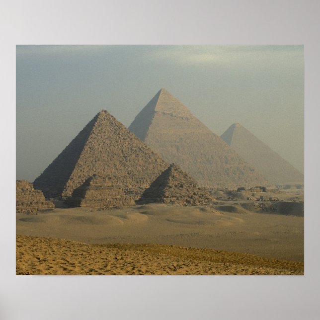 Ägypten, Gizeh, Pyramidenkomplex von Gizeh, Gizeh- Poster (Vorne)