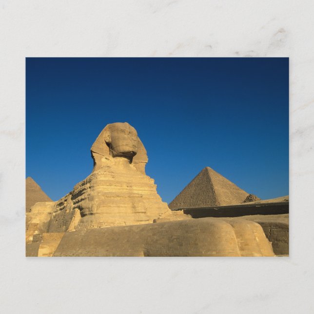 Ägypten, Gizeh, Sphinx, Altes Königreich, Unesco Postkarte (Vorderseite)